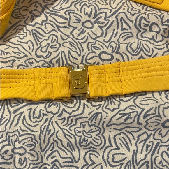 Bleu Rod Beattie Yellow Bikini Top Size 6 - Picture 3 of 5